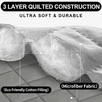 Deeky Sofa Cover for 3 Cushion Couch, Pet Protector