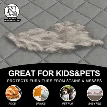 Deeky Sofa Cover for 3 Cushion Couch, Pet Protector