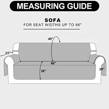 Deeky Sofa Cover for 3 Cushion Couch, Pet Protector