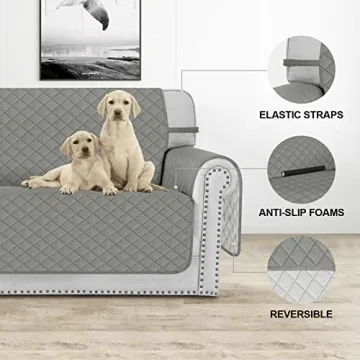 Deeky Sofa Cover for 3 Cushion Couch, Pet Protector
