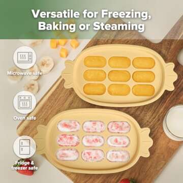 Haakaa Baby Popsicle Mold - Safe Food & Teething Tray