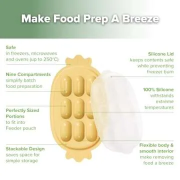 Haakaa Baby Popsicle Mold - Safe Food & Teething Tray