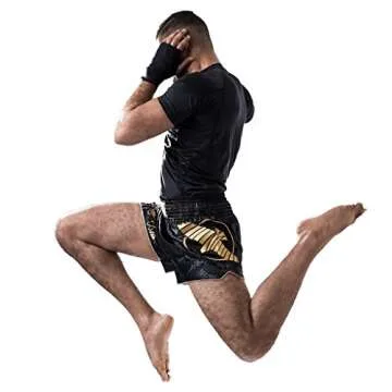 Hayabusa Falcon Muay Thai Shorts - Black, X-Large