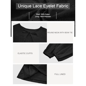 Tankaneo Tie Front Babydoll Blouse for Women