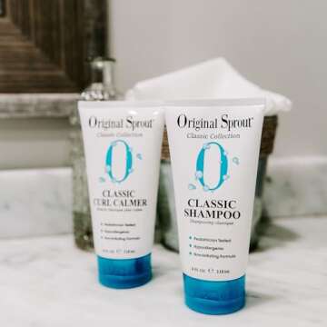 Original Sprout Classic Shampoo for All Hair Types, Sulfate Free and Vegan Shampoo, 4 oz. Bottle