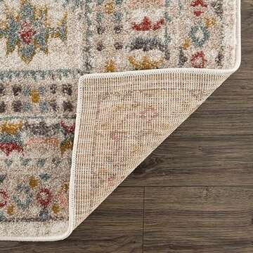 Moneymore Southwestern Tribal Living Room Bedroom Dining Room Farmhouse Area Rug - Vintage Bohemian Distressed - Native American Indian Boho Carpet - Pink, Brown, Beige, Cream, Colorful - 5'2" x 7'