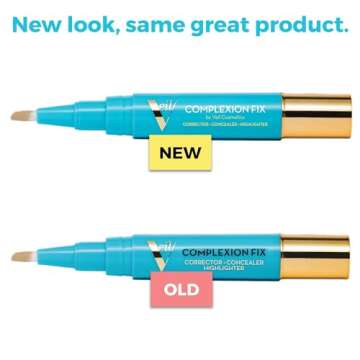 Veil Cosmetics - Complexion Fix Concealer - Liquid Concealer for Under Eye + Dark Circles - Highligh...