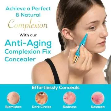 Veil Cosmetics - Complexion Fix Concealer - Liquid Concealer for Under Eye + Dark Circles - Highlight, Contour, Correct - Anti-Aging - Vegan Makeup Pen - Hydrating Lightweight (2N Light Neutral)