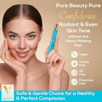 Veil Cosmetics - Complexion Fix Concealer - Liquid Concealer for Under Eye + Dark Circles - Highlight, Contour, Correct - Anti-Aging - Vegan Makeup Pen - Hydrating Lightweight (2N Light Neutral)