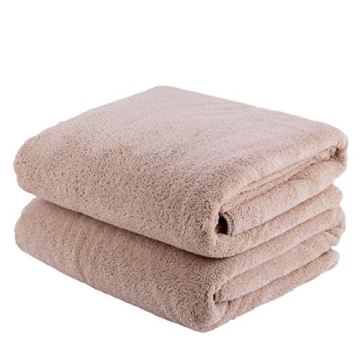 JML Luxury Hotel & SPA Bath Towels (2 Pack, 30"x60") - 350GSM High Density Fleece Towel Sets - Super...