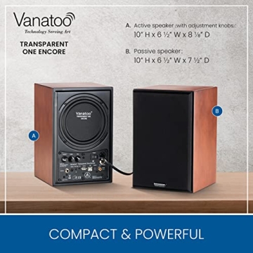 Vanatoo T1E Powered Bookshelf Speakers - The Ultimate Audio Experience