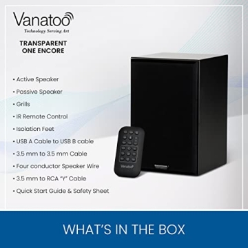 Vanatoo T1E Powered Bookshelf Speakers - The Ultimate Audio Experience