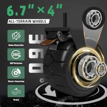 Whitsunday Beach Wagon Folding Collapsible Heavy Duty Wagon with All Terrian Wheel, Foldable Utility Camping Park Wagon Cart with Aluminum Tabletop for Beach