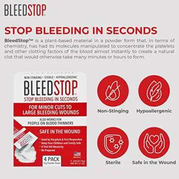 BleedStop First Aid Powder for Quick Bleeding Control