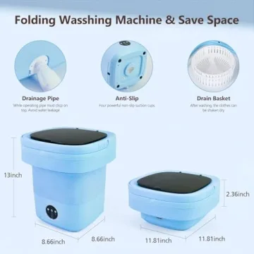 Mini Portable Washing Machine for Travel & Home
