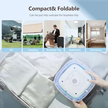 Mini Portable Washing Machine for Travel & Home