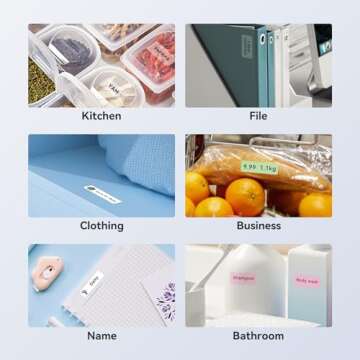 NIIMBOT Label Maker Tape - 160 Pink Labels for Organizing