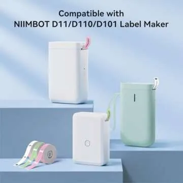 NIIMBOT Label Maker Tape - 160 Pink Labels for Organizing