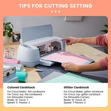 HTVRONT Colored Cardstock Paper Bundle, 60 Sheets 20 Colors, Glitter Cardstock and Colored Card Stock 8.5 x 11in, Thick Glitter Cardstock for Cricut Machine, Christmas Birthday Wedding Party Decor