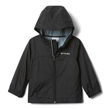 Columbia Youth Boys Glennaker Rain Jacket, Black, Medium