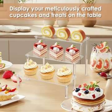 Elegant Acrylic Display Risers for Easy Organization