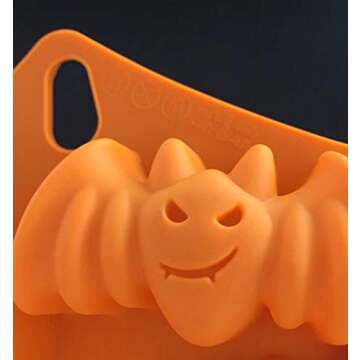 Halloween Silicone Baking Molds Nonstick Cake Pan with Pumpkin Chocolate Cupcakes Bat Skull Ghost Shape for Kitchen DIY Baking Tools