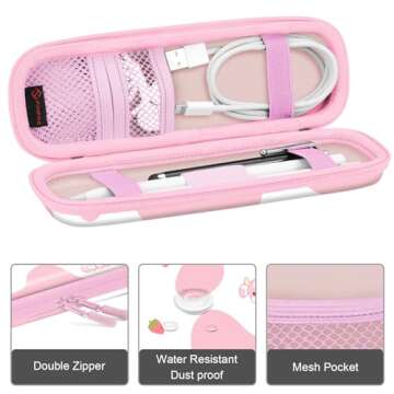 Fintie Holder Case for Apple Pencil Pro, Apple Pencil (USB-C / 1st / 2nd Generation), PU Leather Car...