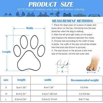 Weewooday 2 Sets Dog Boots Shoes Socks Waterproof Cat Shoes Rain Snow Dog Booties Anti-Slip Cat Sock Booties with Adjustable Drawstring for Small Puppy(Large)