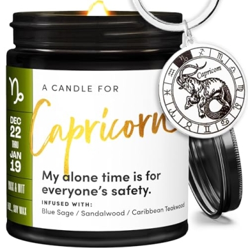 Capricorn Gifts for Women - Astrology Candles 9oz