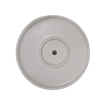 Amazon Basics Ceramic Planter - Stylish 10-Inch White Pot