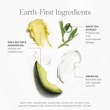 Josie Maran Whipped Argan Oil Body Butter - Skin Firming Cream with Whipped Shea Butter, Avocado Oil & Essential Fatty Acids - Cruelty-Free Skincare - Vanilla Pear (8oz)