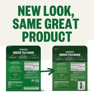 FGO Organic Green Tea 100 Count Eco-Friendly Tea Bags