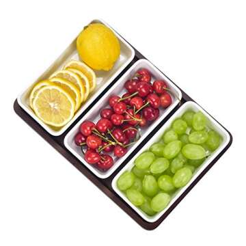 Eco-Friendly Ceramic Snack Serving Tray for Elegant Dining