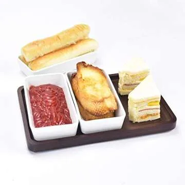 Eco-Friendly Ceramic Snack Serving Tray for Elegant Dining