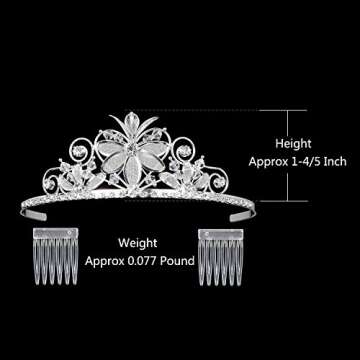 DcZeRong Girls Tiara Crown for Princesses and Events