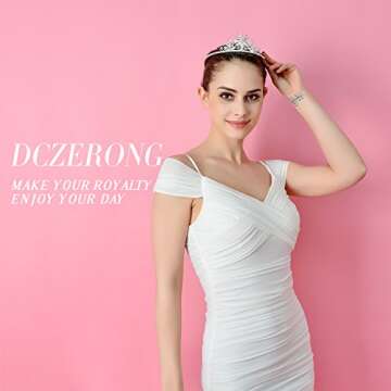 DcZeRong Girls Tiara Crown for Princesses and Events