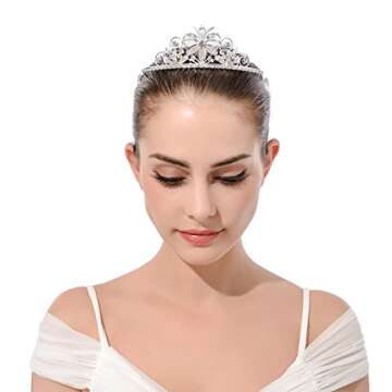 DcZeRong Girls Tiara Crown for Princesses and Events