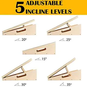MUCITAGF Professional Slant Board, Adjustable Incline Board and Calf Stretcher, Slant Board for Calf Stretching, Calf Stretch Board