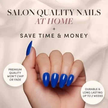 Glamnetic Cobalt Blue Press-On Nails for Effortless Style