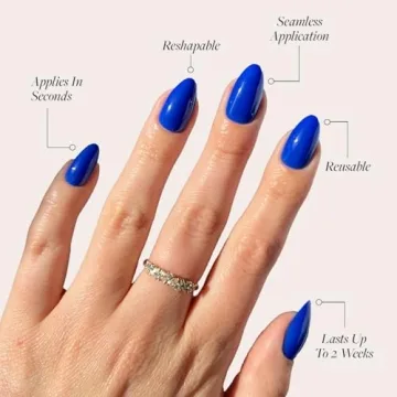 Glamnetic Cobalt Blue Press-On Nails for Effortless Style