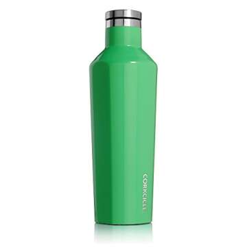 Corkcicle Insulated Bottle, Stainless Steel, Gloss Caribbean Green, 47 cl