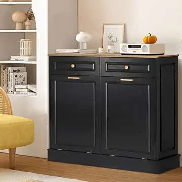 Anbuy Dual Tilt Out Cabinet for Kitchen Organization