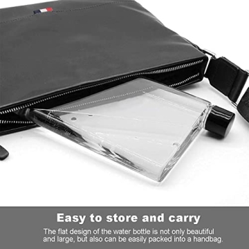 Tyenaza Flat Water Bottle Slim Leak Proof Handbag Bottle