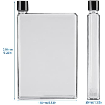 Tyenaza Flat Water Bottle Slim Leak Proof Handbag Bottle