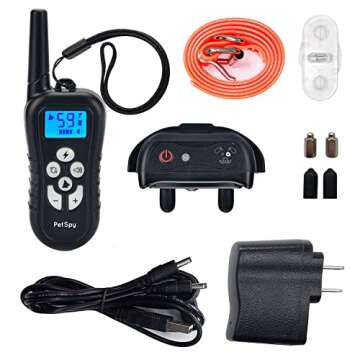 PetSpy M919 Dog Training Shock Collar - 1000 Yards, Waterproof, Remote Trainer