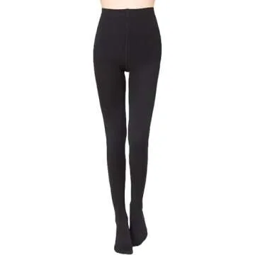 EABERN 2 Pairs Fleece Lined Tights Women,Opaque Warm Winter Thermal Pantyhose