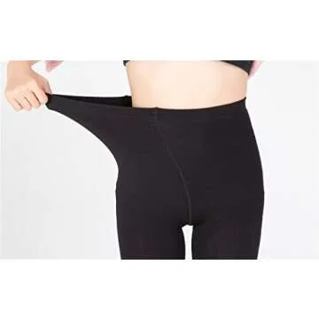 EABERN 2 Pairs Fleece Lined Tights Women,Opaque Warm Winter Thermal Pantyhose