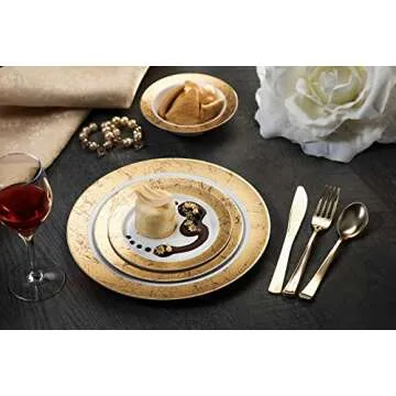 Majestic Party Plates - Elegant Disposable Plates for All Occasions