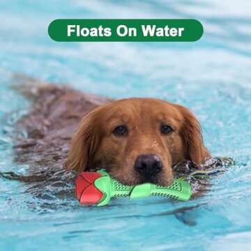 ucho Dog Toys for Training Chew Play, Rose Fetching Dog Pool Toys, Floats Water Toy, and Interactive...