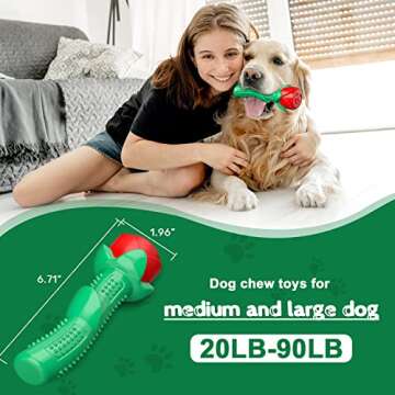 Indestructible Rose Dog Toy for Fetch and Chewing